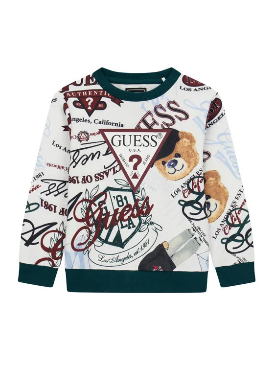 FELPA IN COTONE MULTICOLOR GUESS