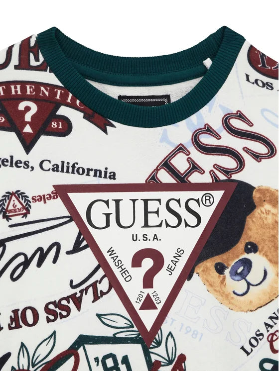 FELPA IN COTONE MULTICOLOR GUESS
