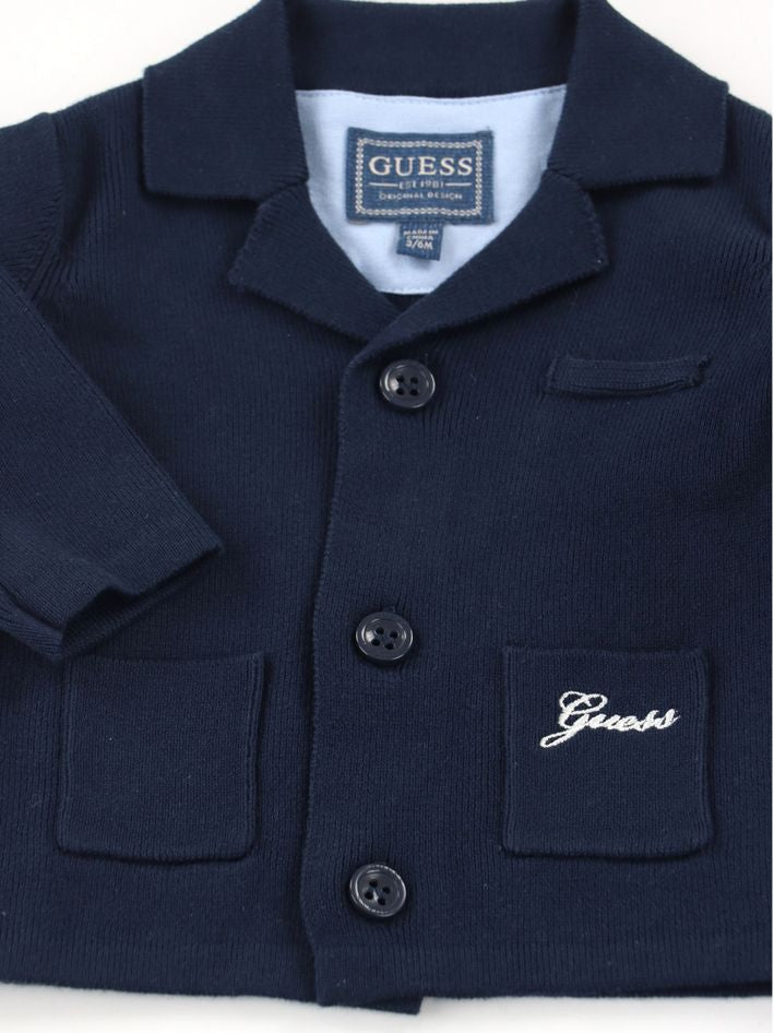 Cardigan Guess da bambino blu.