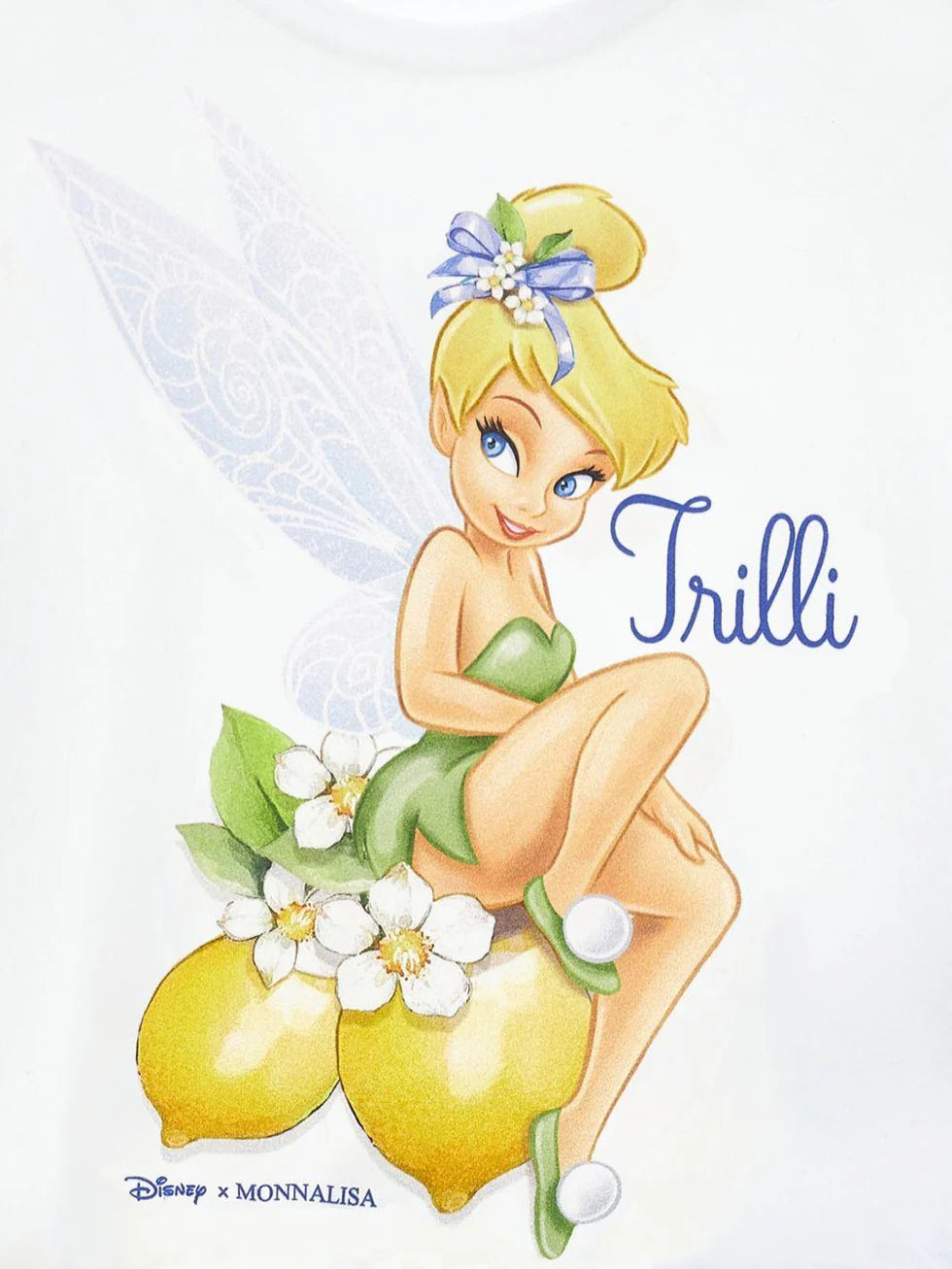 Abito per bambina Monnalisa x Disney multicolore con stampa grafica Trilli