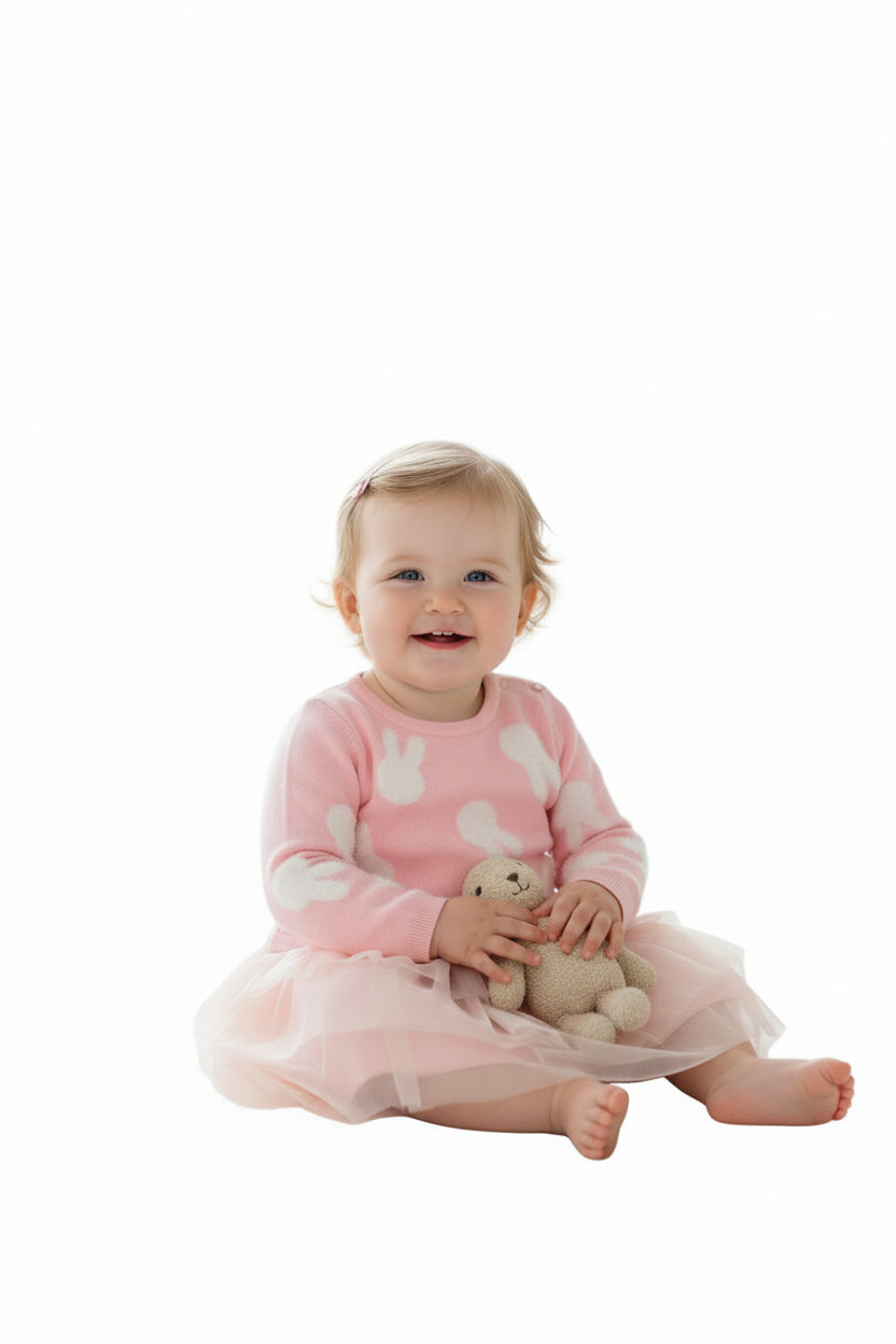 ABITO MAGLIA E TULLE