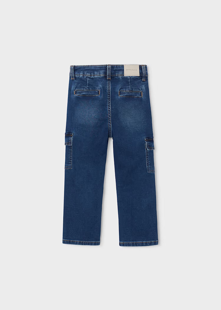 Pantalone jeans cargo Bambino Mayoral
