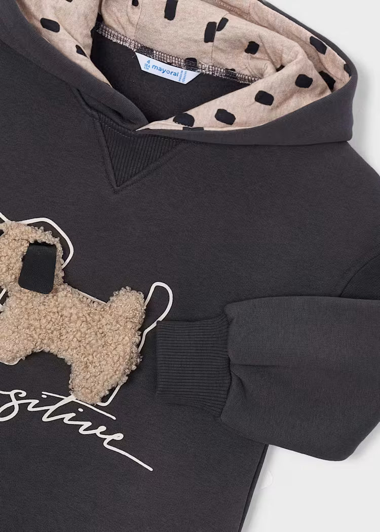 Vestito felpa con cappuccio bambina Mayoral