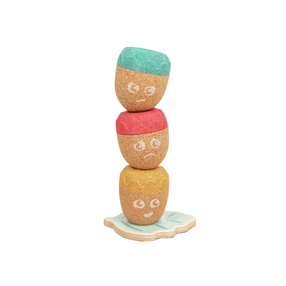 Stackable cork toy - Emotional Acorns