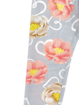 Leggings stampa anemoni