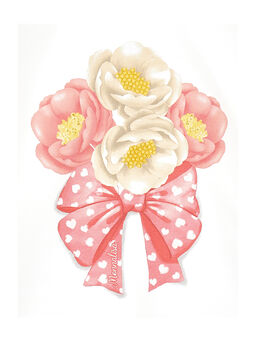 T-shirt cropped stampa anemoni