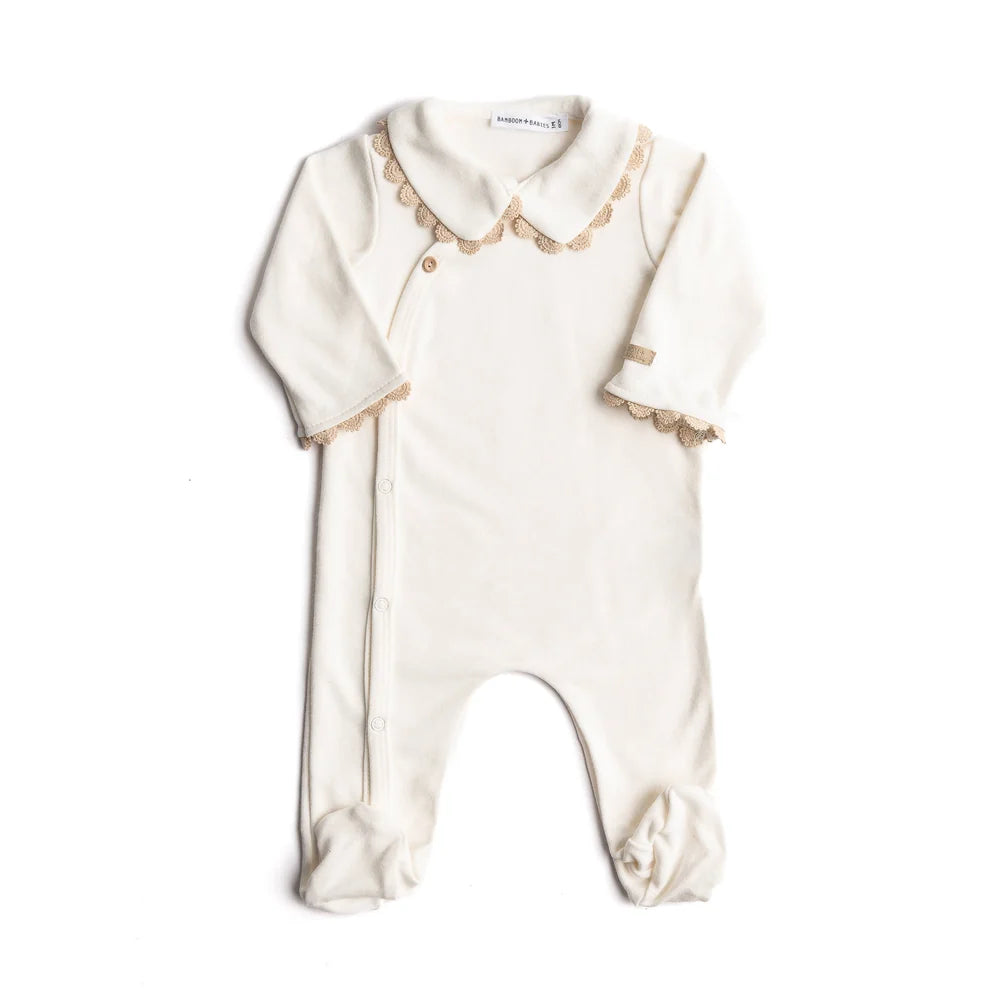 Tutina colletto con piedi Bamboom