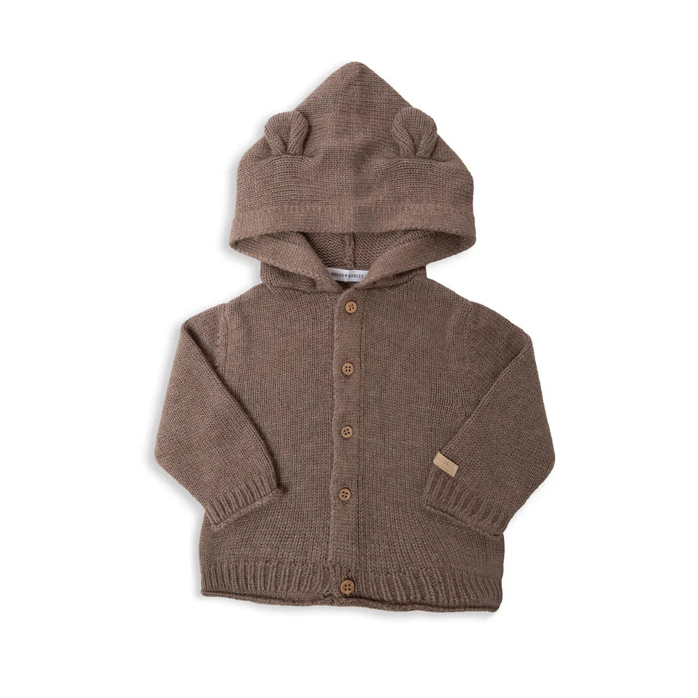 Cardigan con cappuccio Bamboom