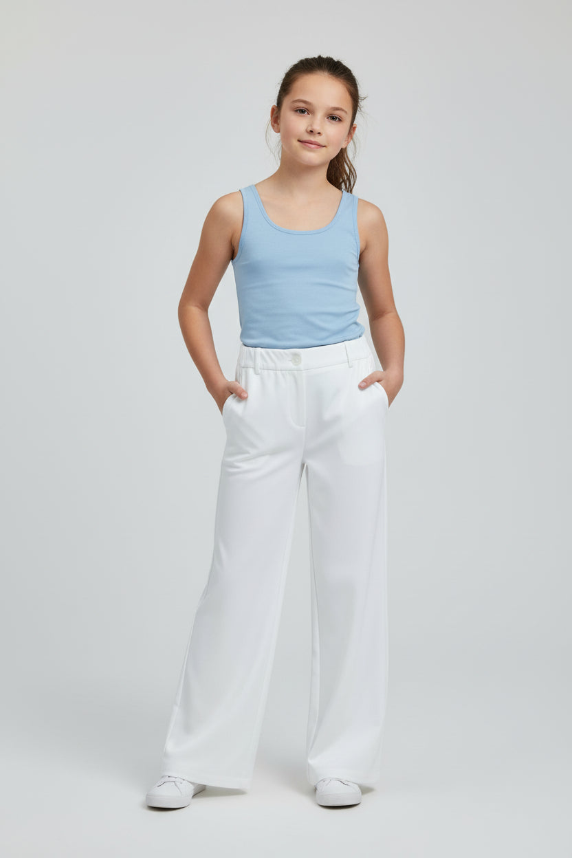 PANTALONE LATTE BAMBINA