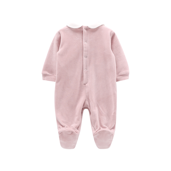 Tutina con piede in ciniglia soft