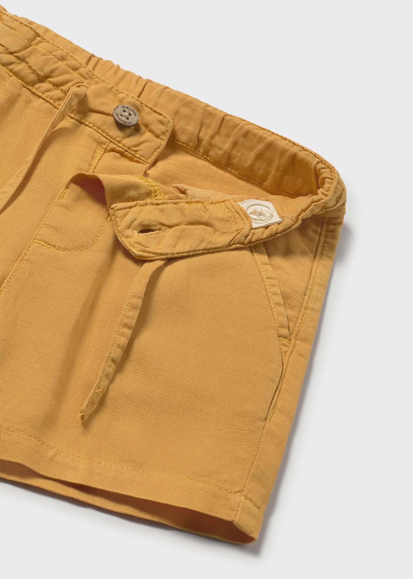 RELAXED LINEN BERMUDA SHORTS