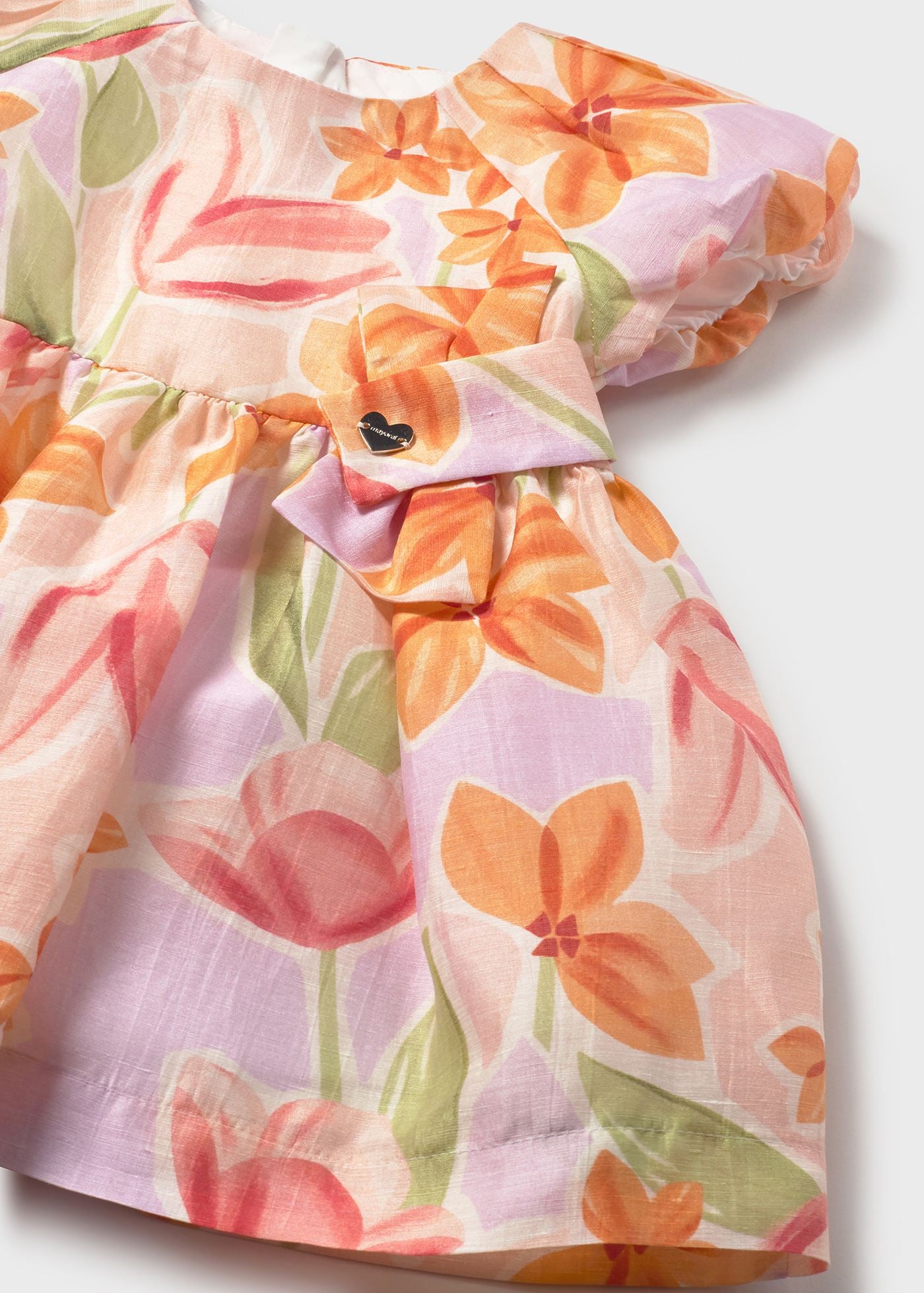 PATTERNED COLOURED DRESS