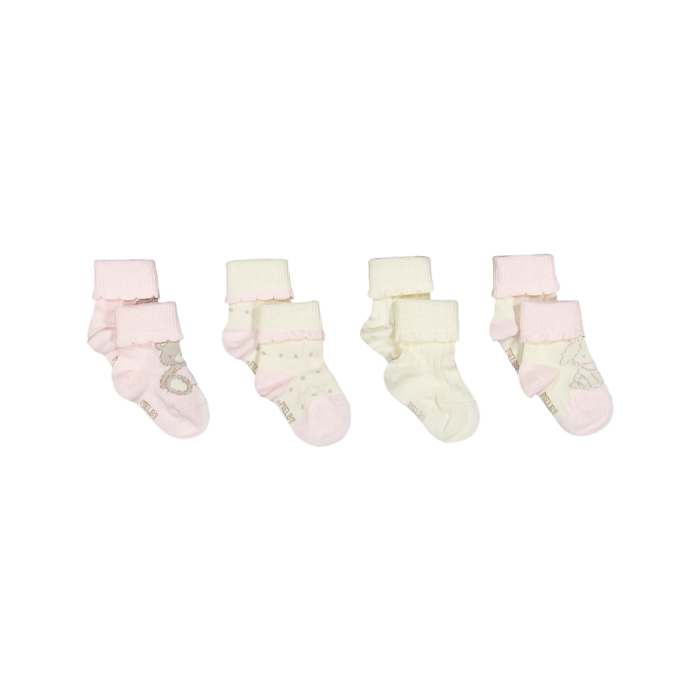 Set 4 Paia Calzini in Cotone con Orsetto Melby