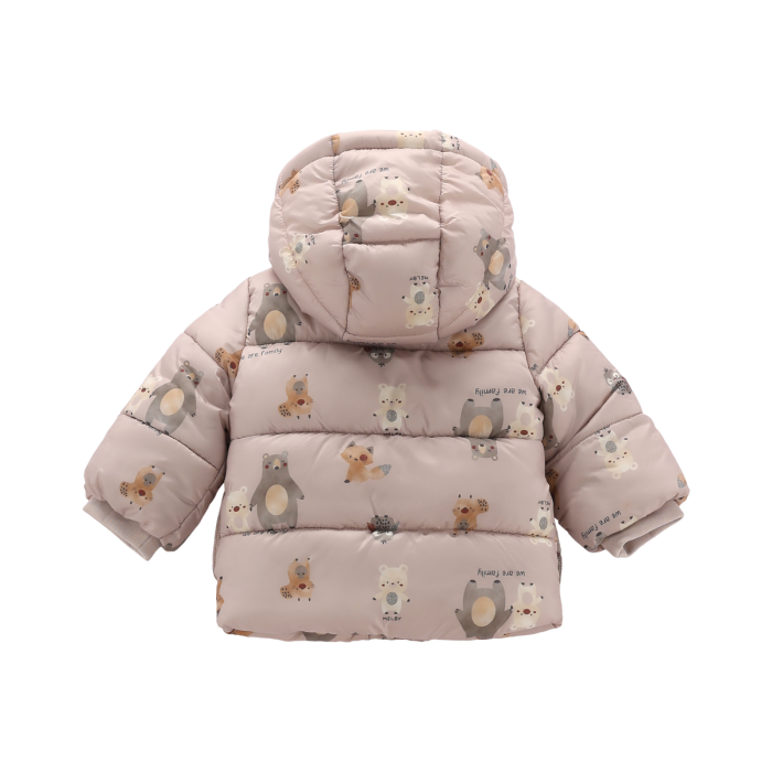Giubbino Imbottito Orsetti E Pile Crema Melby