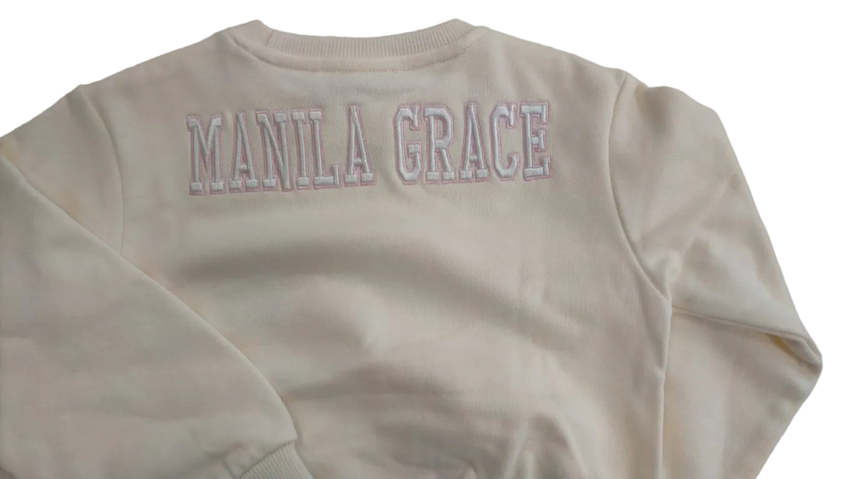Felpa cropped Manila Grace