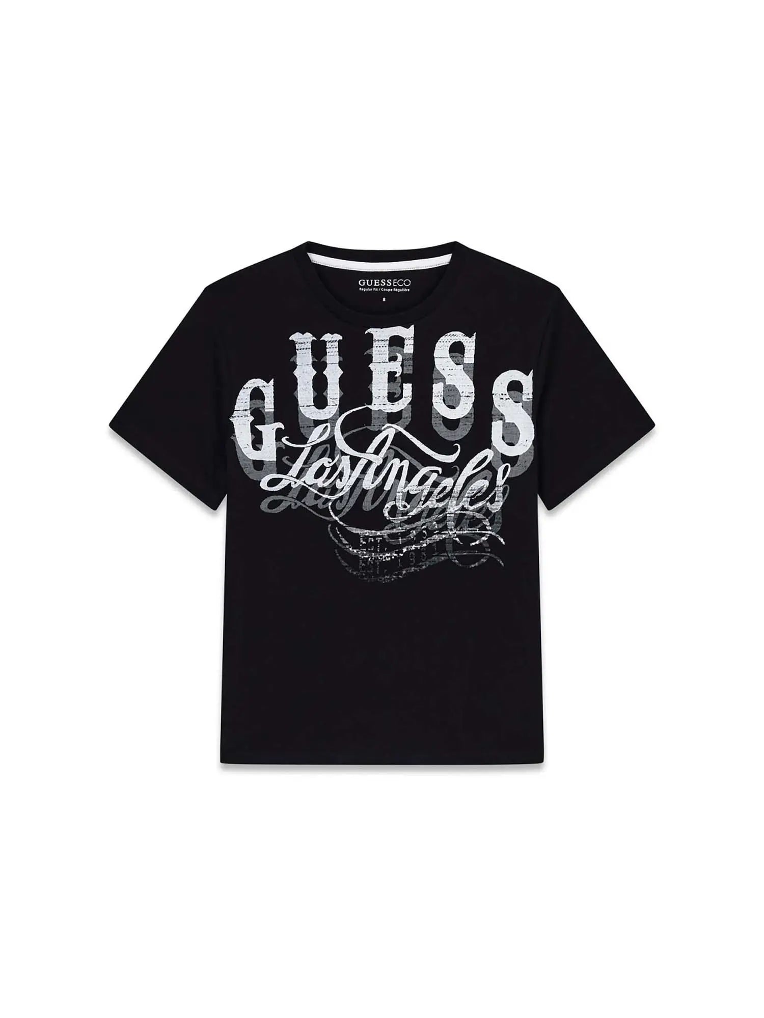 T-SHIRT RAGAZZO - GUESS KIDS NERO