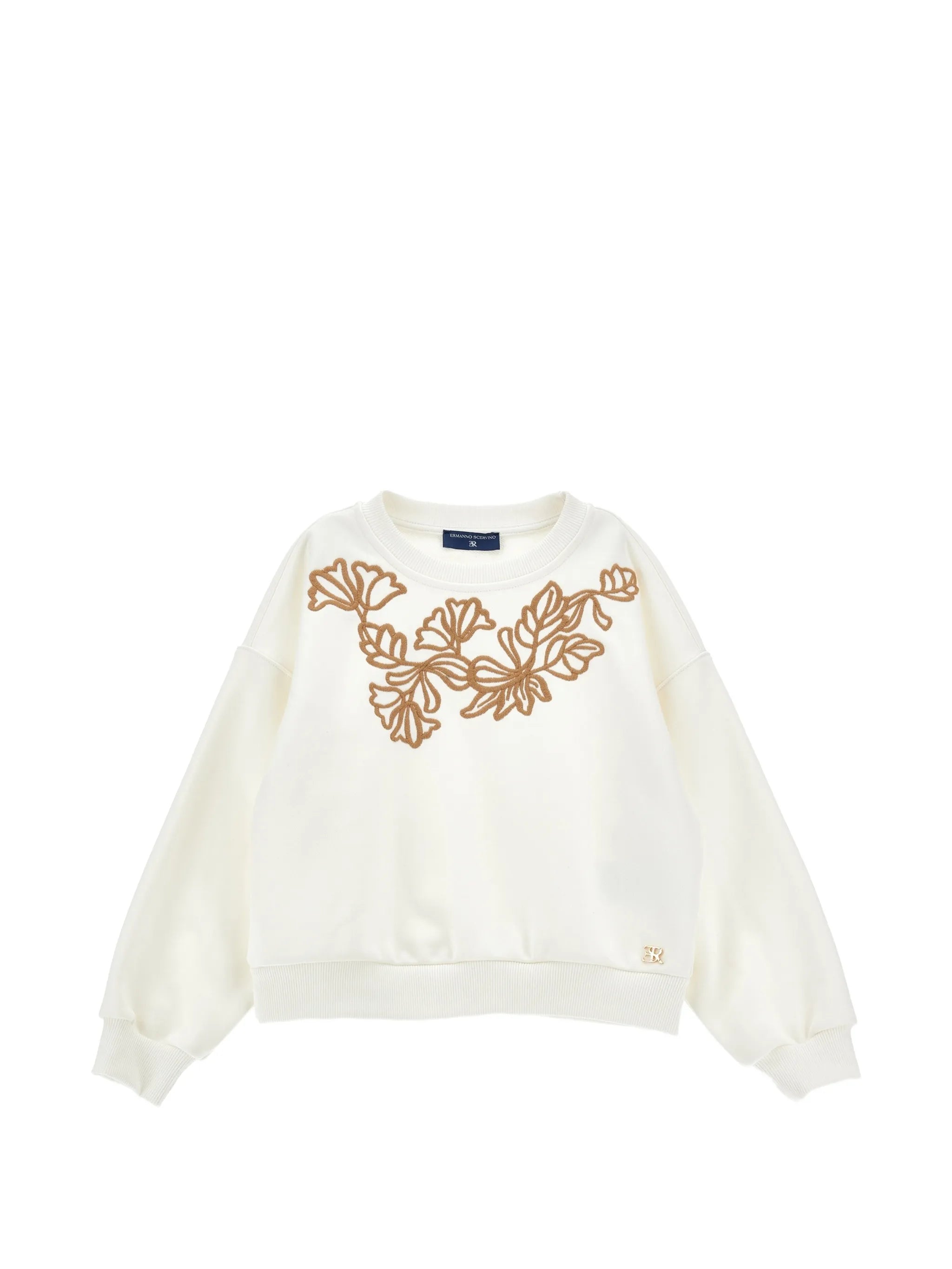 MAGLIONE CON RICAMO A FIORI  ERMANNO SCERVINO