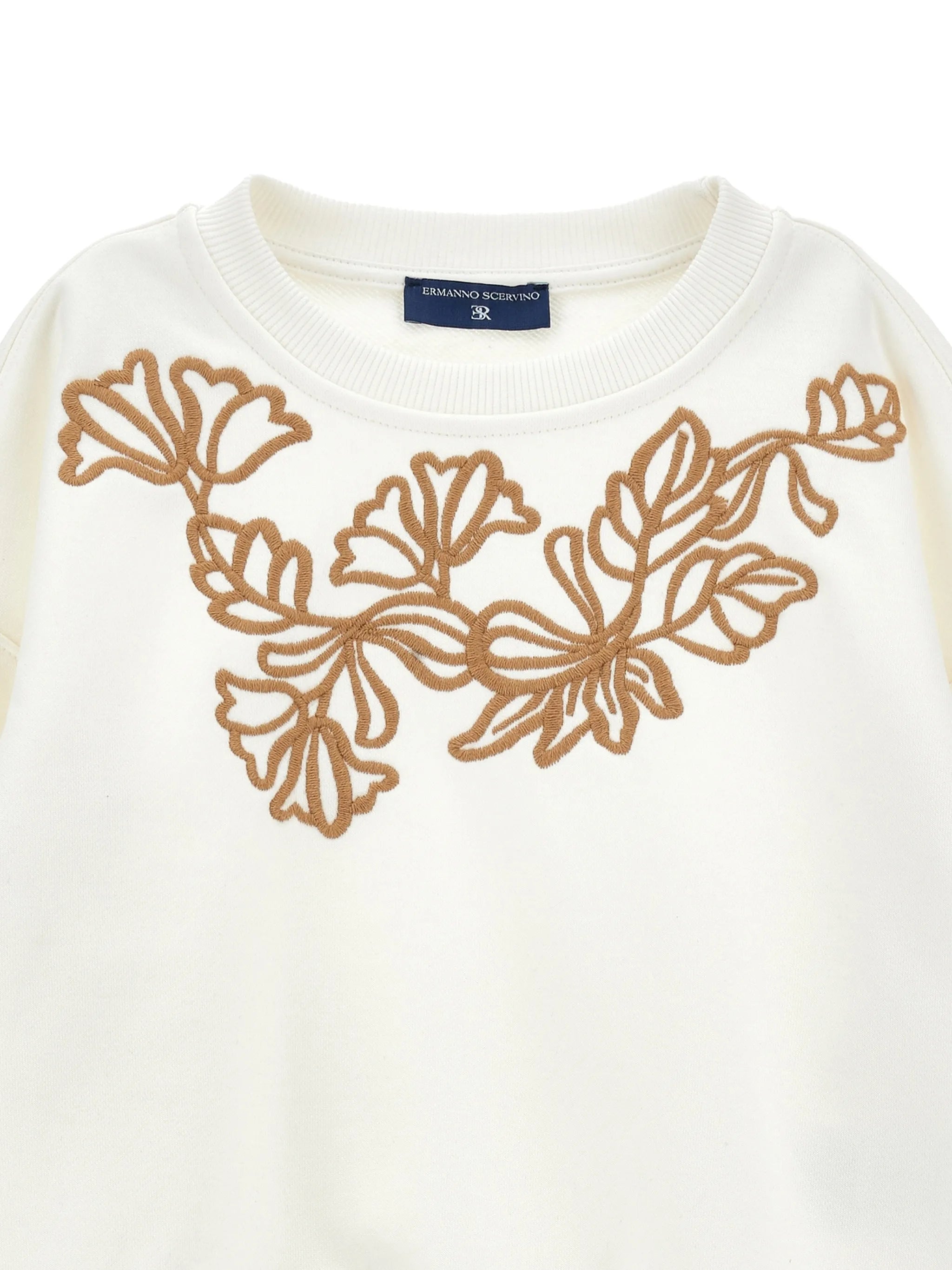 MAGLIONE CON RICAMO A FIORI  ERMANNO SCERVINO