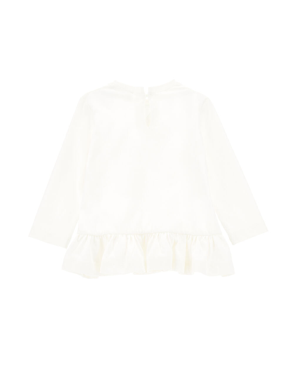 Mini Dress in Cotone con Stampa Sognante e Dettagli Romantici