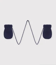 Muffole in maglia blu Petit Bateau