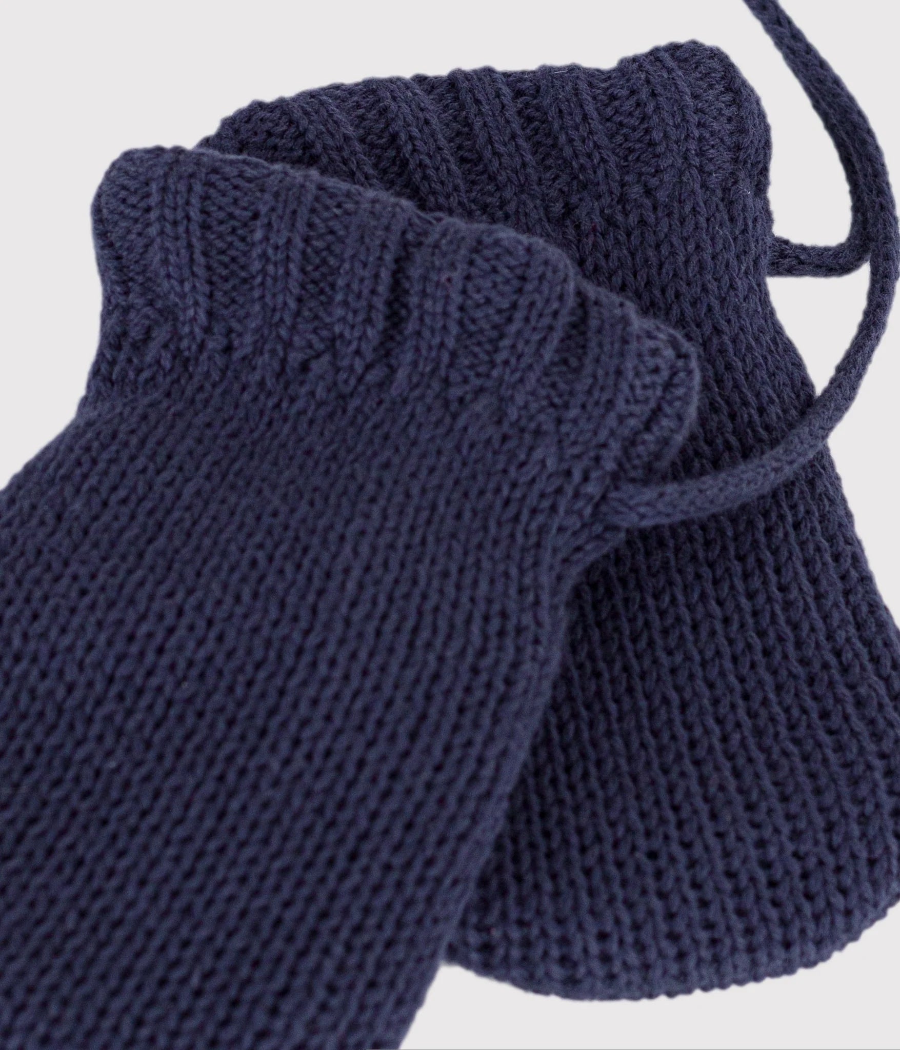 Muffole in maglia blu Petit Bateau