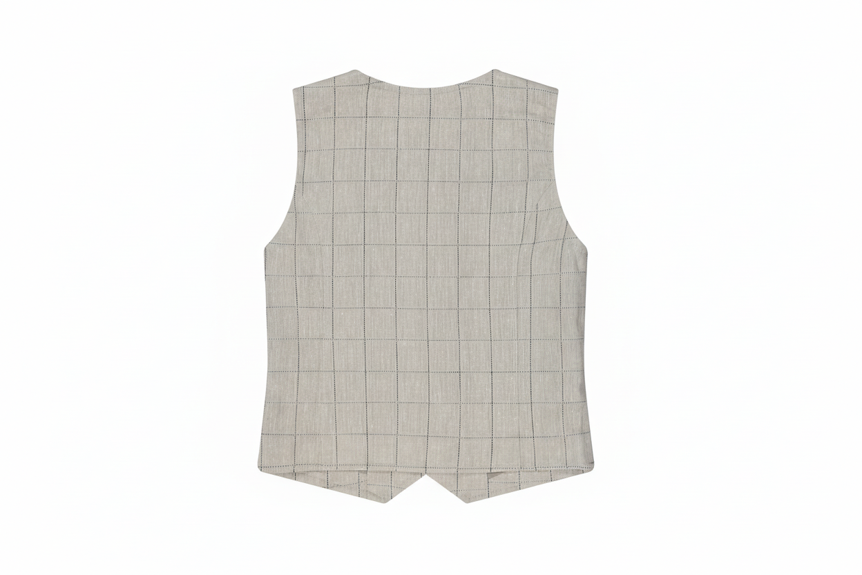 GILET MISTO LINO