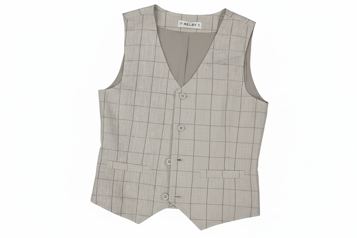 GILET MISTO LINO