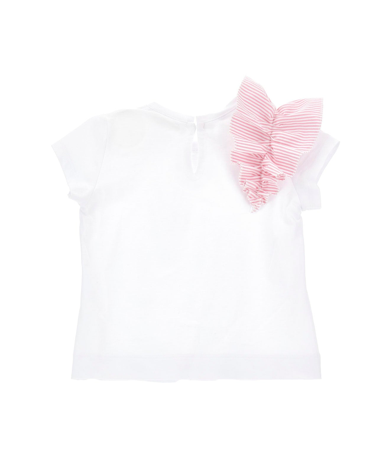 T-SHIRT CON MAXI ROUCHE