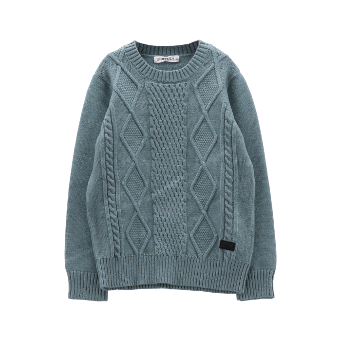 Maglione Tricot Trecce E Rombi Melby