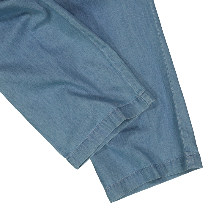 Pantalone palazzo in chambray per ragazza