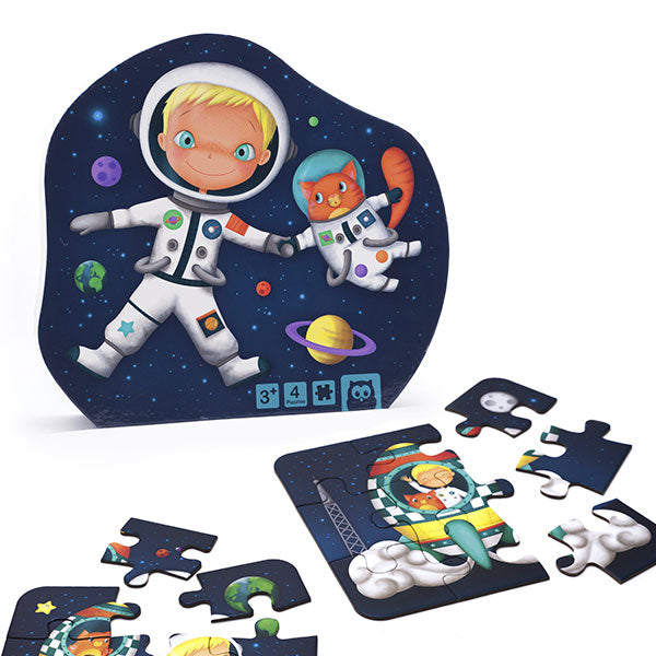 Puzzle evolutivo Astronauta 4 in 1