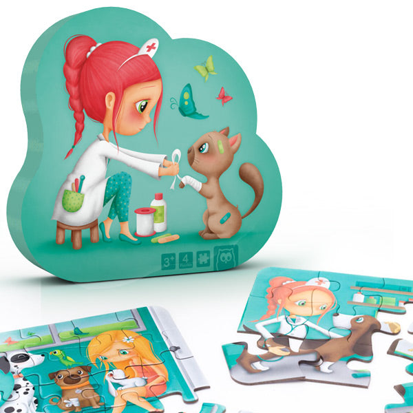 Puzzle evolutivo Veterinaria 4 in 1