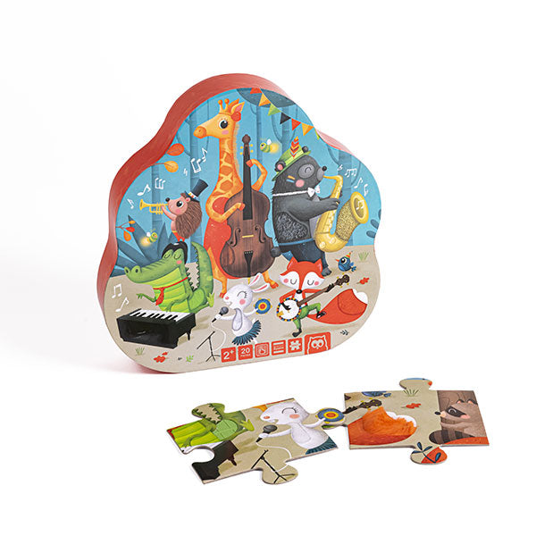 Puzzle animale jazz texture 20 pezzi