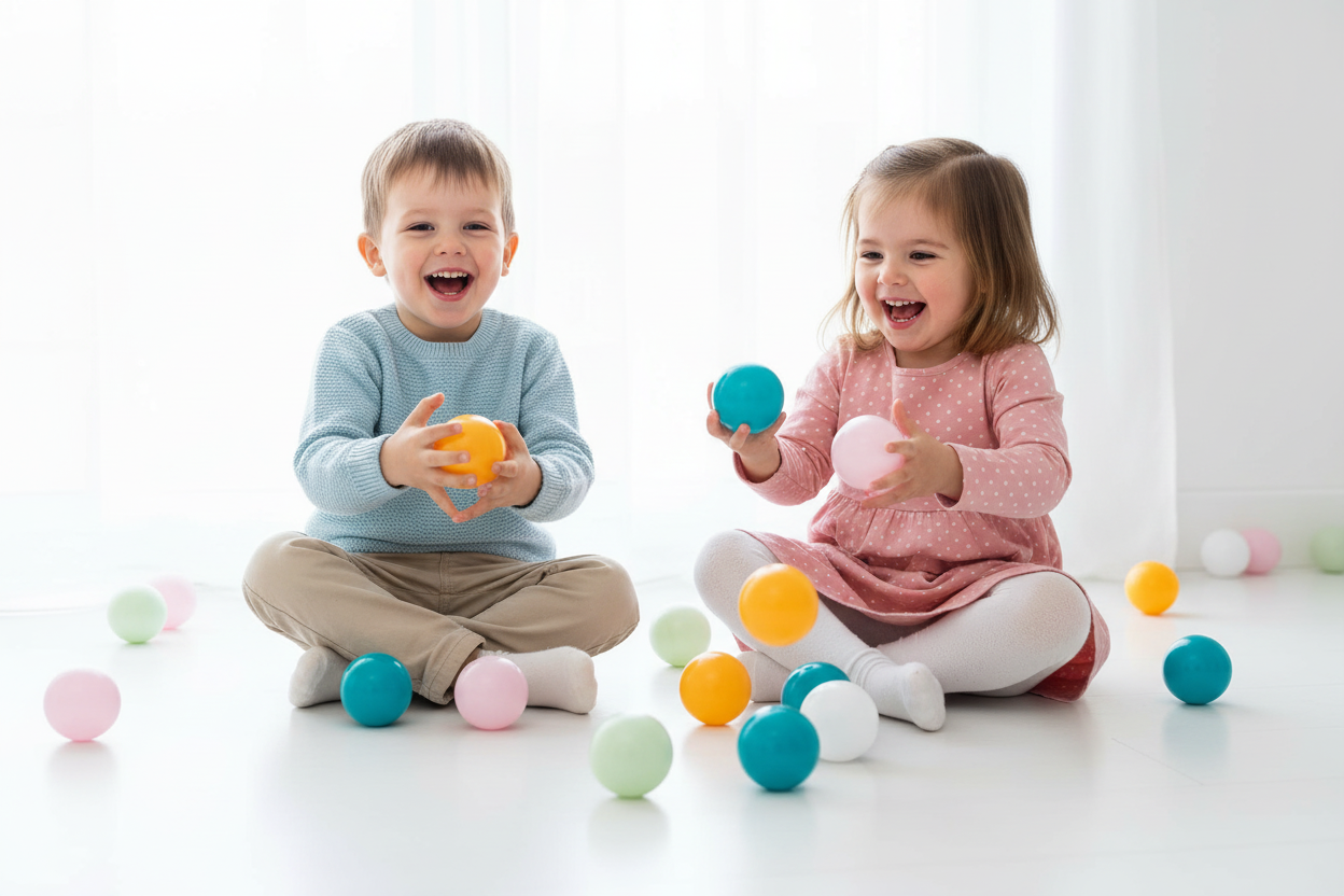 Palline morbide e colorate