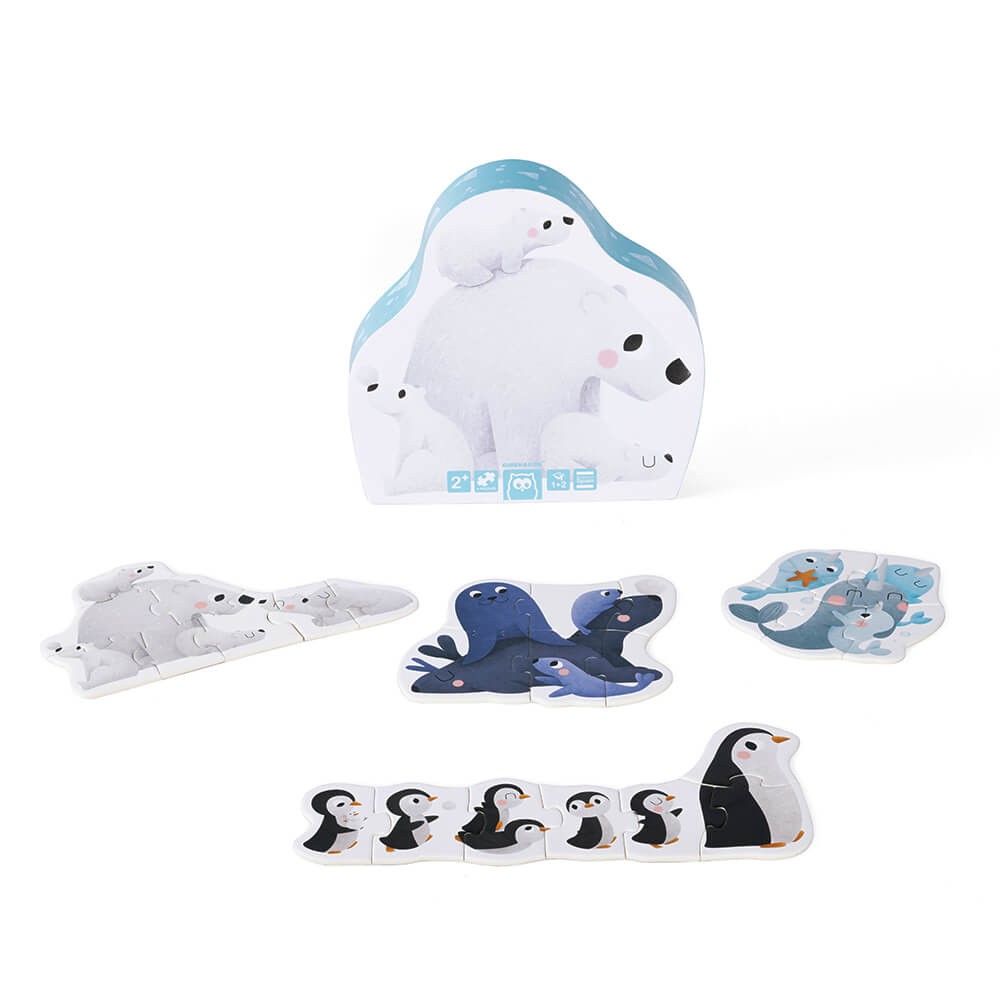 Polar animals puzzle 4 in 1 Eureka