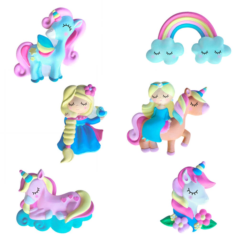 PRINCESS AND UNICORN MAGNETS