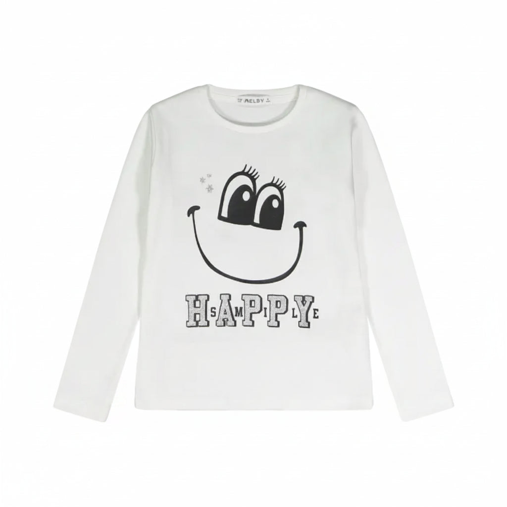 Maglia a manica lunga in interlock per bambina Melby