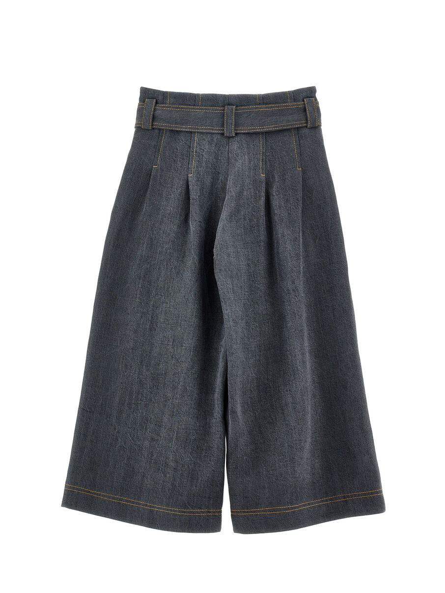 Pantaloni Culotte con cintura Monnalisa
