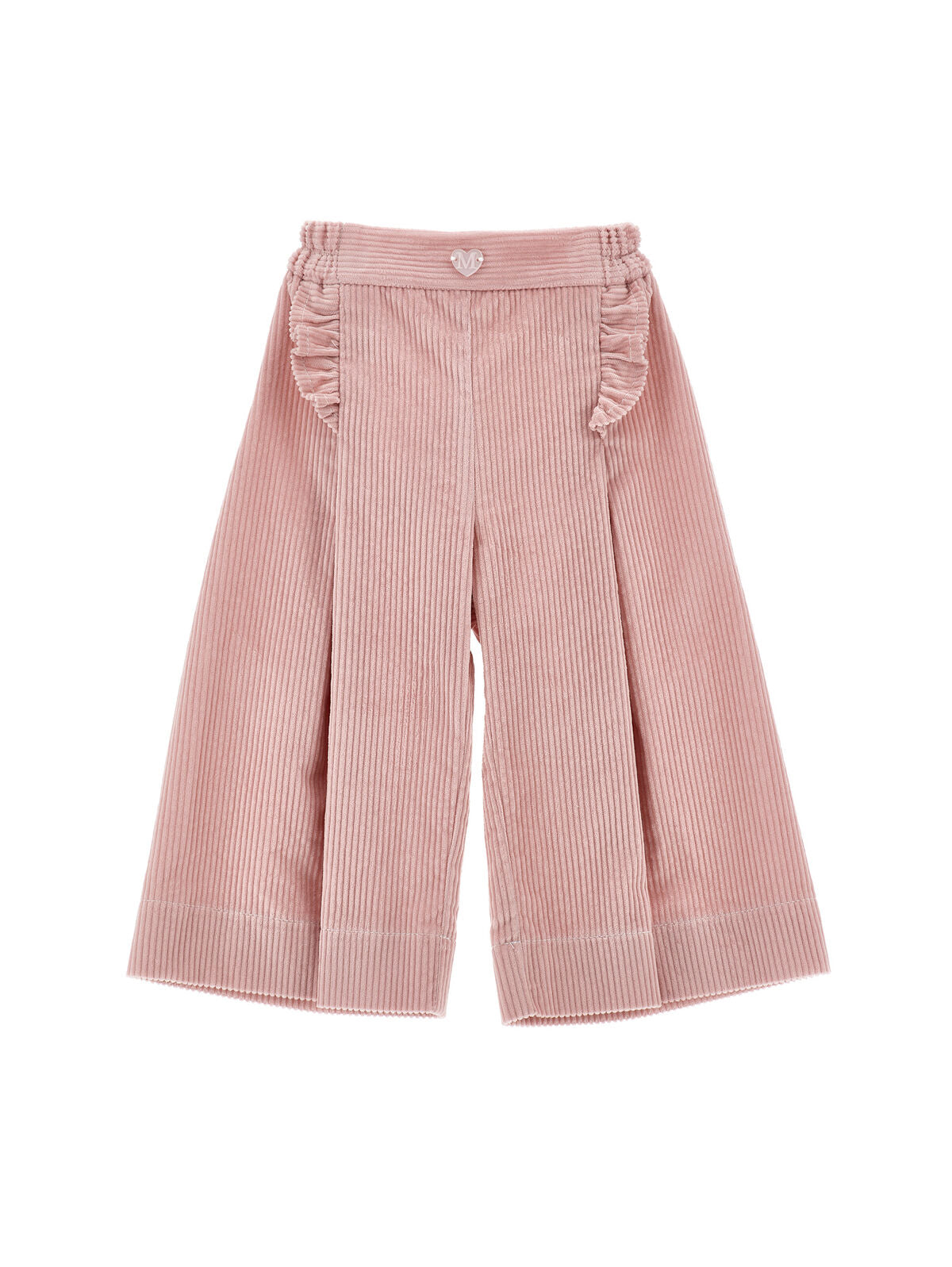 Pantaloni Palazzo Velluto Volant Monnalisa
