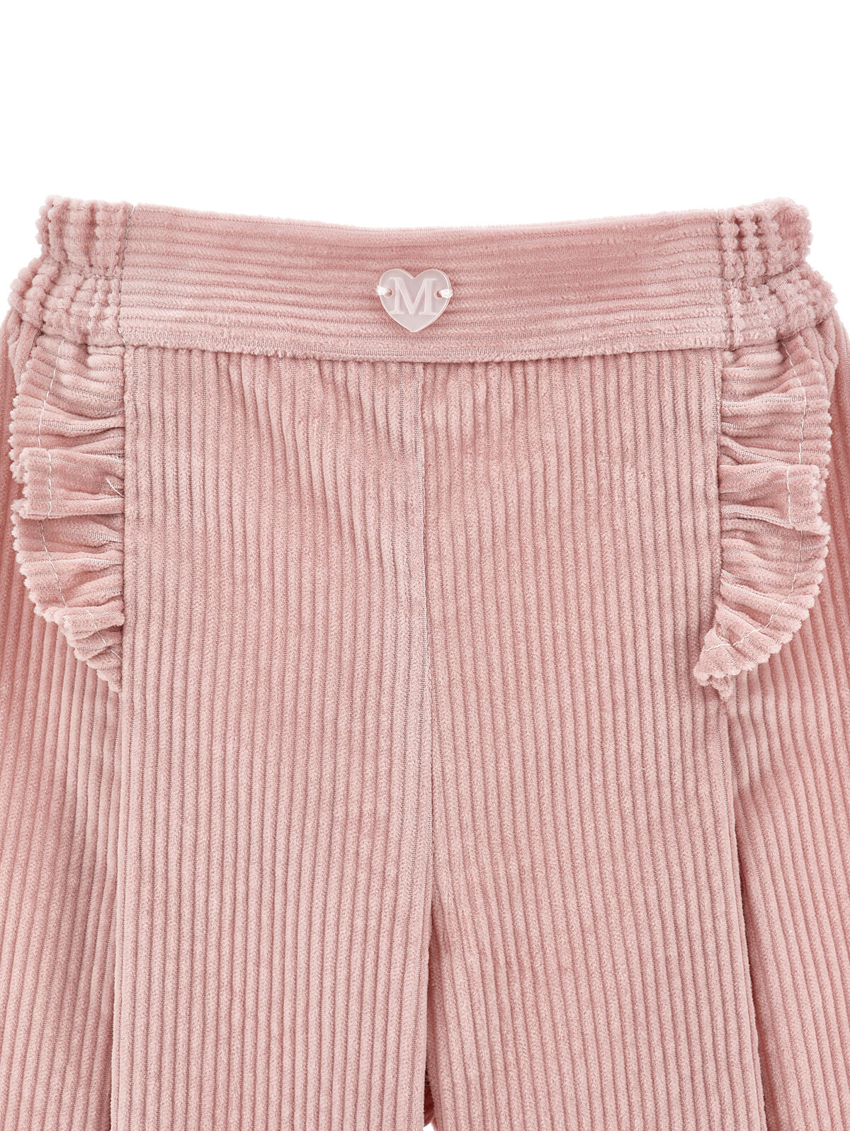 Pantaloni Palazzo Velluto Volant Monnalisa
