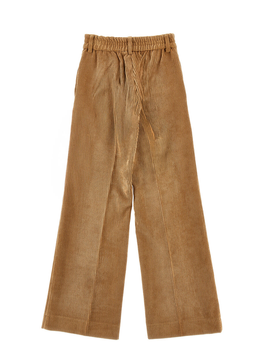 Pantaloni wide leg a coste con bottoni Ermanno Scervino