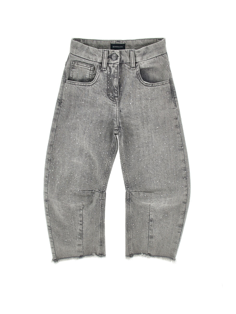 Jeans strass Monnalisa
