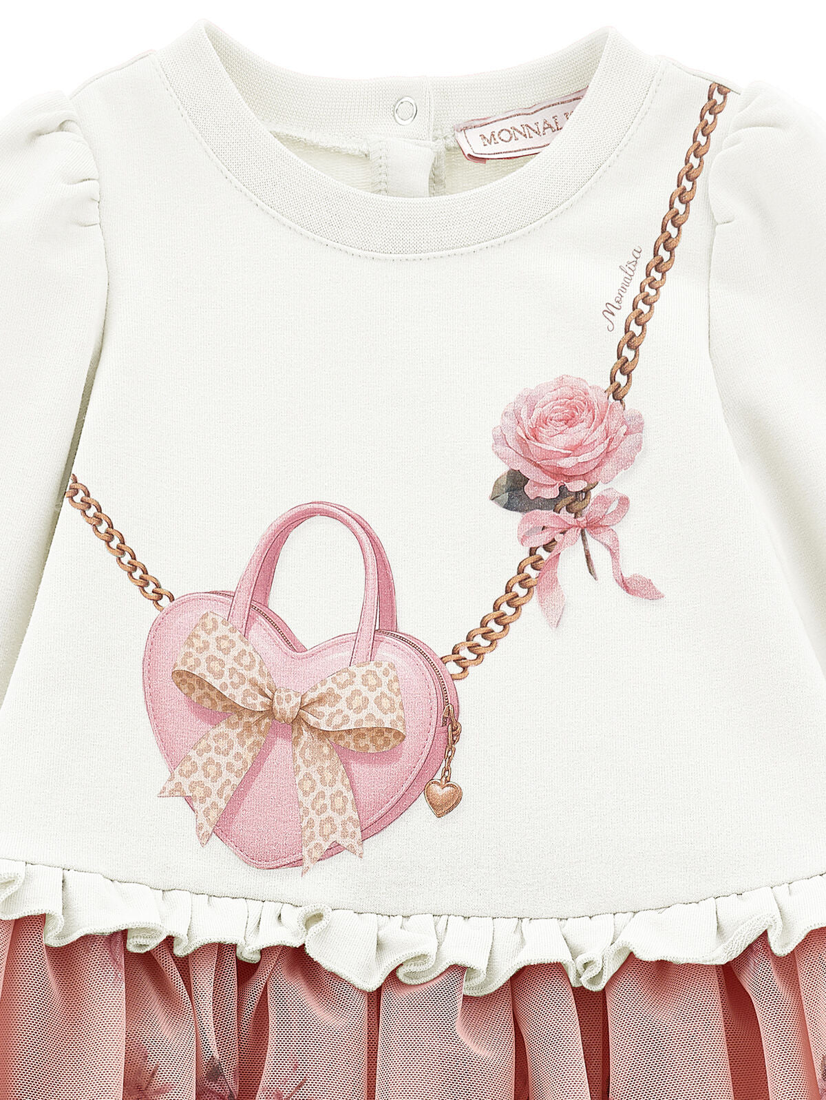 Abito Monnalisa Rose e Fiocco