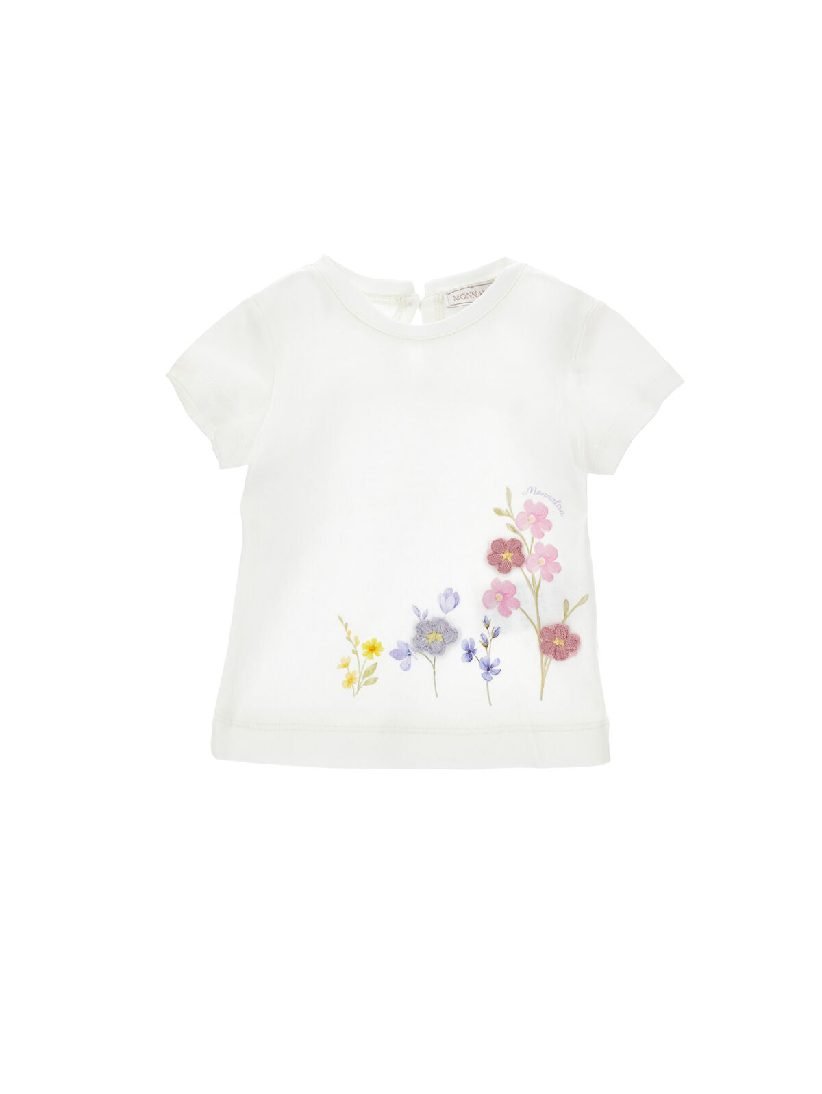 T-shirt Fiori Ricamo Monnalisa