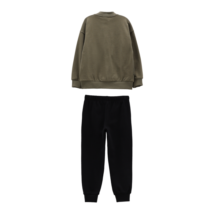 Tuta sportiva con felpa bomber stampata Melby