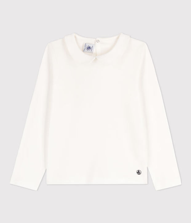 T-shirt maniche lunghe in cotone bambina