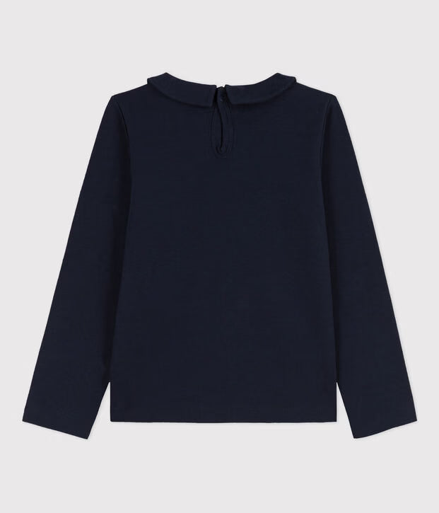T-shirt maniche lunghe in cotone bambina