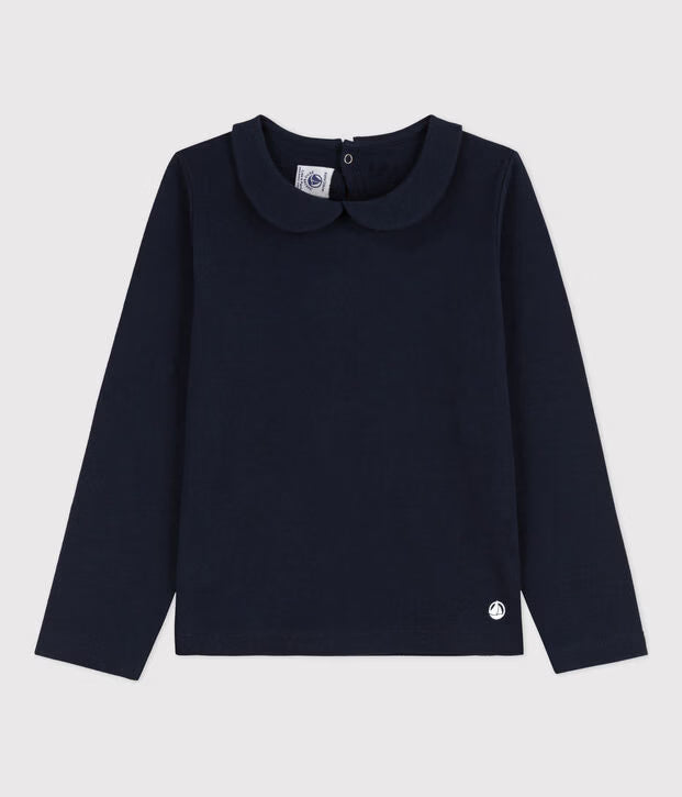 T-shirt maniche lunghe in cotone bambina