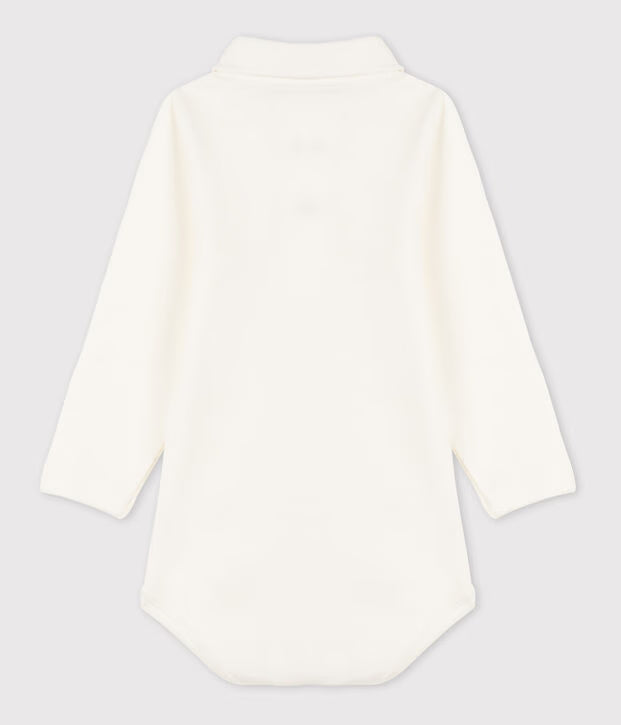 Body con colletto a polo in cotone Petit Bateau
