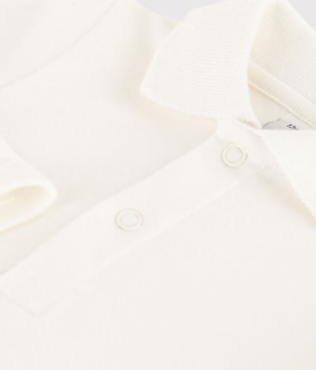 Body con colletto a polo in cotone Petit Bateau